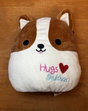 Kellytoy Squishmallow 8” Regina the Corgi Hugs & Squishes Soft Kids Toy Plush